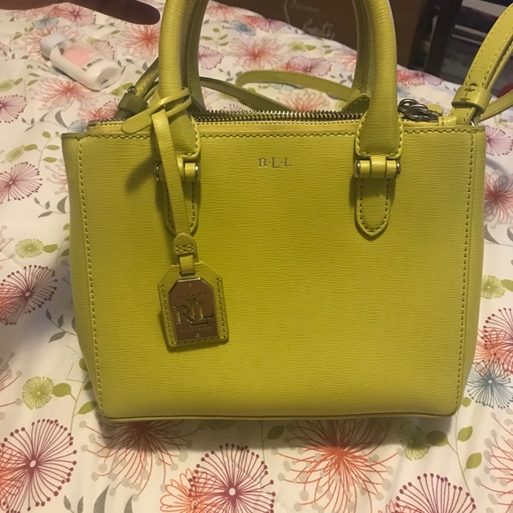 yellow ralph lauren purse